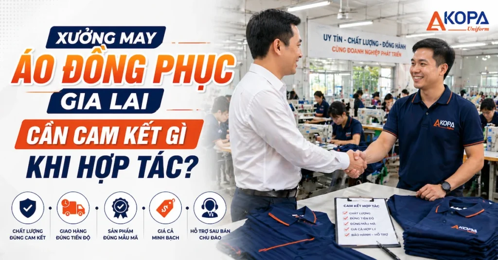 Xưởng May Áo Đồng Phục Gia Lai Cần Cam Kết Gì Khi Hợp Tác?