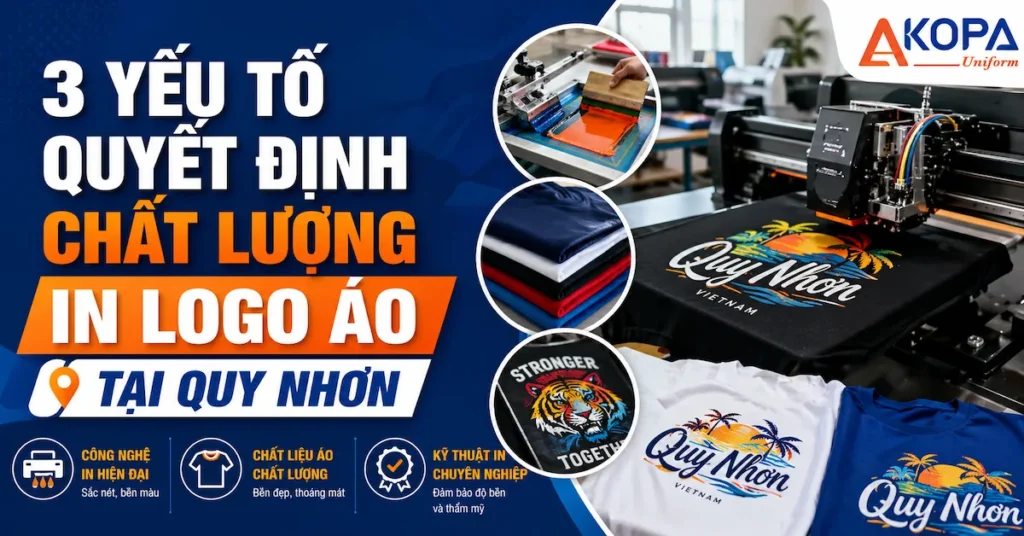 3 Yếu Tố Quyết Định Chất Lượng In Logo Áo Tại Quy Nhơn