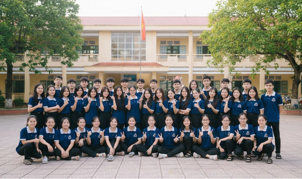 in áo nhóm Quy Nhơn cho lớp học mặc áo đồng phục đẹp