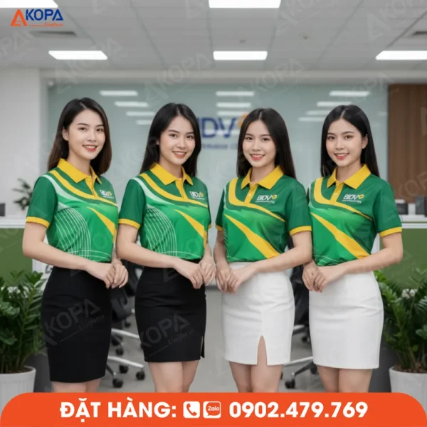 Áo Polo Đồng Phục Ngân Hàng BIDV