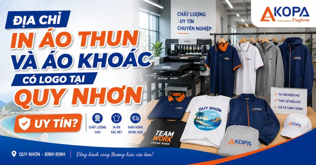 Địa Chỉ In Áo Thun Và Áo Khoác Có Logo Tại Quy Nhơn Uy Tín?