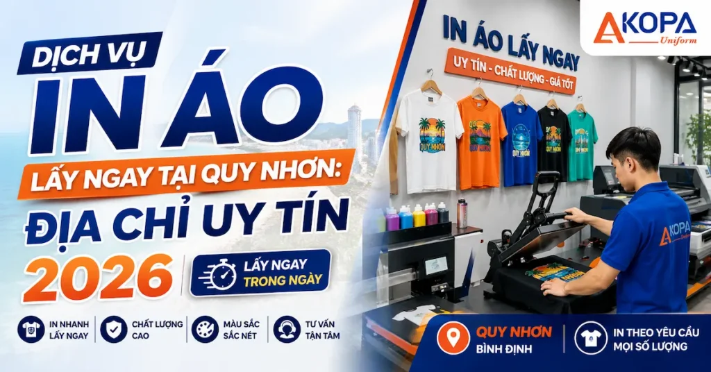 Dịch Vụ In Áo Lấy Ngay Tại Quy Nhơn: Địa Chỉ Uy Tín 2026