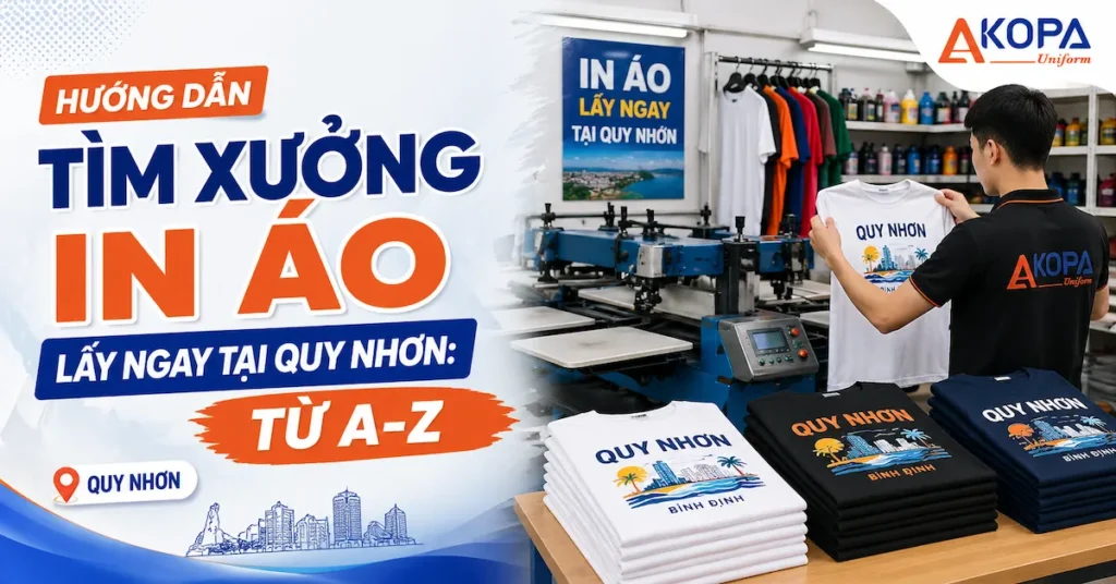 Hướng Dẫn Tìm Xưởng In Áo Lấy Ngay Tại Quy Nhơn: Từ A-Z
