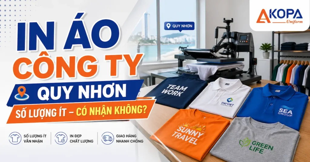 In Áo Công Ty Quy Nhơn Số Lượng Ít – Có Nhận Không?