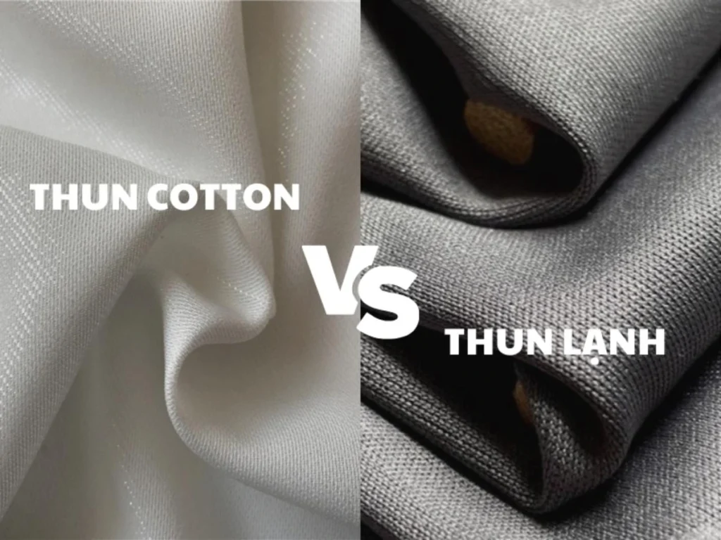 so sánh vải thun cotton và thun lạnh khi đặt may áo thun đồng phục