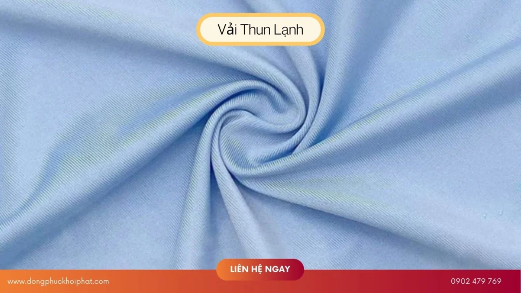 vải thun lạnh may áo đồng phục
