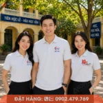Áo đồng phục họp lớp 14 năm màu trắng thiết kế tối giản, phù hợp sự kiện reunion và gặp mặt bạn học.