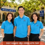 Đồng phục họp lớp màu xanh dương nổi bật, kiểu dáng polo hiện đại dành cho lớp A7.