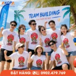 Áo phông đồng phục nhóm in slogan "Ăn Là Phải Có Hội" giúp tạo dấu ấn riêng cho hội bạn thân, nhóm du lịch và chương trình teambuilding ngoài trời.
