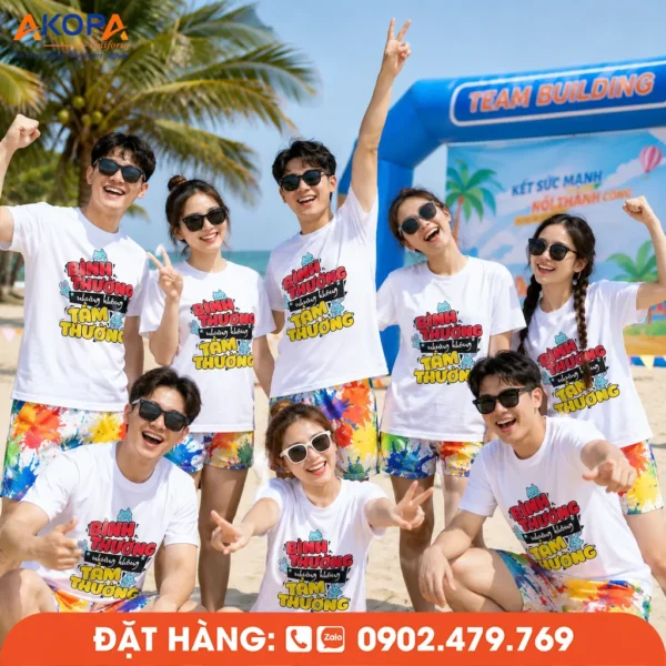 Áo Phông Nhóm Đi Biển In Slogan Cực Chất Cho Hội Bạn