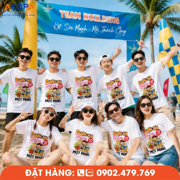 Áo Phông Nhóm In Hình Cùng Nhau Tạo Nghiệp Cho Nhóm Bạn