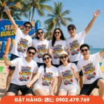 Áo phông đồng phục nhóm "Đi Đâu Cũng Có Hội" mang thông điệp rằng niềm vui không nằm ở điểm đến mà ở những người cùng đồng hành. Một thiết kế dành cho những tập thể luôn gắn kết, cùng nhau tạo nên kỷ niệm đẹp trên mọi hành trình khám phá.
