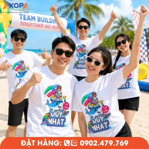 Áo Phông Nhóm Team In Hình Không Cần Chất Chỉ Cần Duy Nhất
