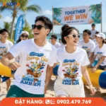 Áo phông đồng phục nhóm "Không Sợ Sóng Gió Chỉ Sợ Không Có Anh Em" là lời khẳng định rằng giá trị lớn nhất của mỗi hành trình không nằm ở đích đến mà ở những người cùng sát cánh