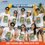 Áo phông đồng phục nhóm Team Full Pin không chỉ là trang phục đồng bộ mà còn là biểu tượng của nguồn năng lượng luôn sạc đầy cho những hành trình tập thể. Thiết kế trẻ trung, màu sắc nổi bật cùng thông điệp truyền cảm hứng giúp gắn kết các thành viên trong các chuyến du lịch, teambuilding, dã ngoại và sự kiện doanh nghiệp