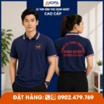 áo thun polo đồng phục công ty thuỷ sản màu navy