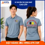 Áo Thun Polo Đồng Phục NV Điện Lạnh Màu Xám Viền Đỏ