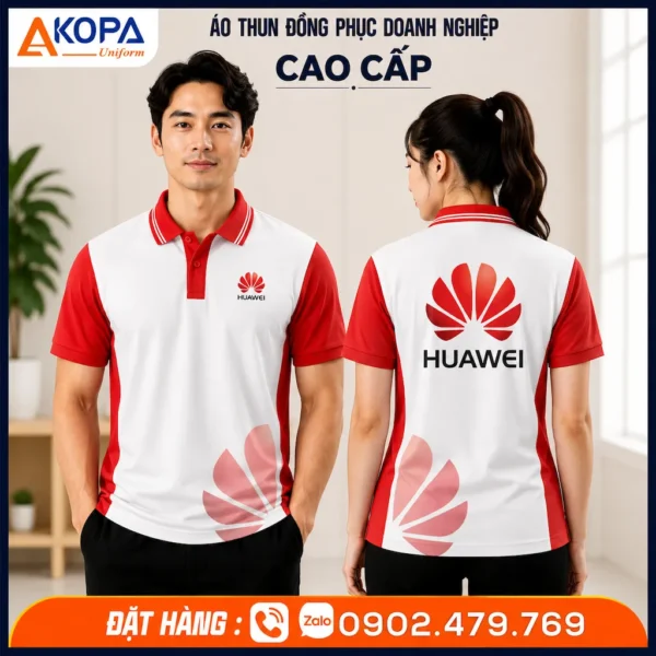 Áo Thun Polo Đồng Phục Công Ty Huawei Việt Nam – AK0096