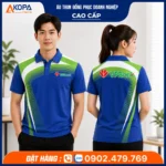 Áo Thun Polo Đồng PhụcNgân Hàng VPBank Màu Xanh Phối Xanh Trắng Theo Thương Hiệu – Gia Lai
