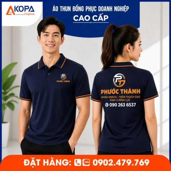 Áo Thun Polo Đồng Phục Công Ty ACECOOK Màu Trắng Đỏ – AK0041
