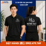 Áo Thun Polo Đồng Phục Nhân Viên Makeup Màu Đen – Gia Lai