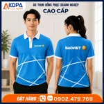Áo polo đồng phục Bảo Việt màu xanh dương chuyên nghiệp