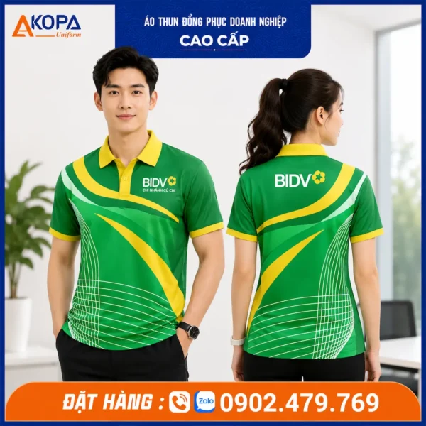 Áo Polo Đồng Phục Ngân Hàng BIDV