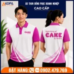 Áo polo đồng phục Cake by VPBank màu hồng trẻ trung