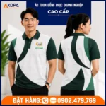 Áo polo đồng phục sân golf Tân Sơn Nhất màu xanh rêu