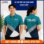 Áo Polo Đồng Phục Công Ty Công Nghệ Thông Tin Màu Xanh Ngọc