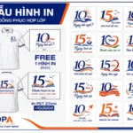 mẫu logo,hình in lên áo họp lớp 10 năm,15 năm tại akopa