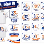 mẫu hình in áo họp lớp 35 năm