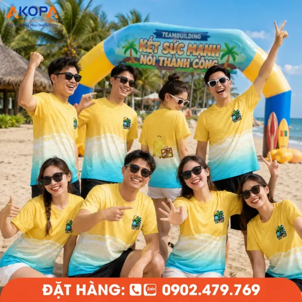 Áo Phông Nhóm In Hình Đoàn Kết Sức Mạnh Cho Đội Nhóm