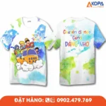 Áo phông đồng phục nhóm thiết kế Time for Travel với hình xe du lịch sinh động, phù hợp cho du lịch, teambuilding và các sự kiện tập thể.