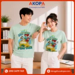 Áo phông nhóm tông xanh mint nhẹ nhàng mang đến cảm giác tươi mát, phù hợp cho nhiều độ tuổi và phong cách. Thiết kế cân đối, dễ mặc hằng ngày, đáp ứng nhu cầu của các nhóm yêu thích sự tối giản nhưng vẫn cuốn hút.