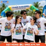 Áo phông team building mang phong cách năng động, phù hợp cho doanh nghiệp tổ chức du lịch, dã ngoại và chương trình gắn kết nhân viên, giúp tập thể nổi bật trong mọi hoạt động ngoài trời.