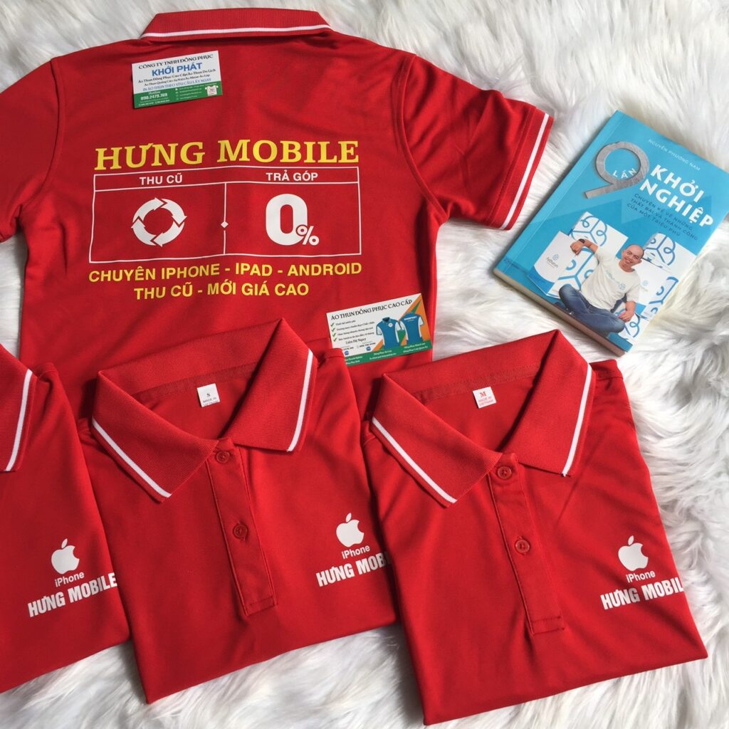 in áo cửa hàng điện thoại tại quy nhơn
