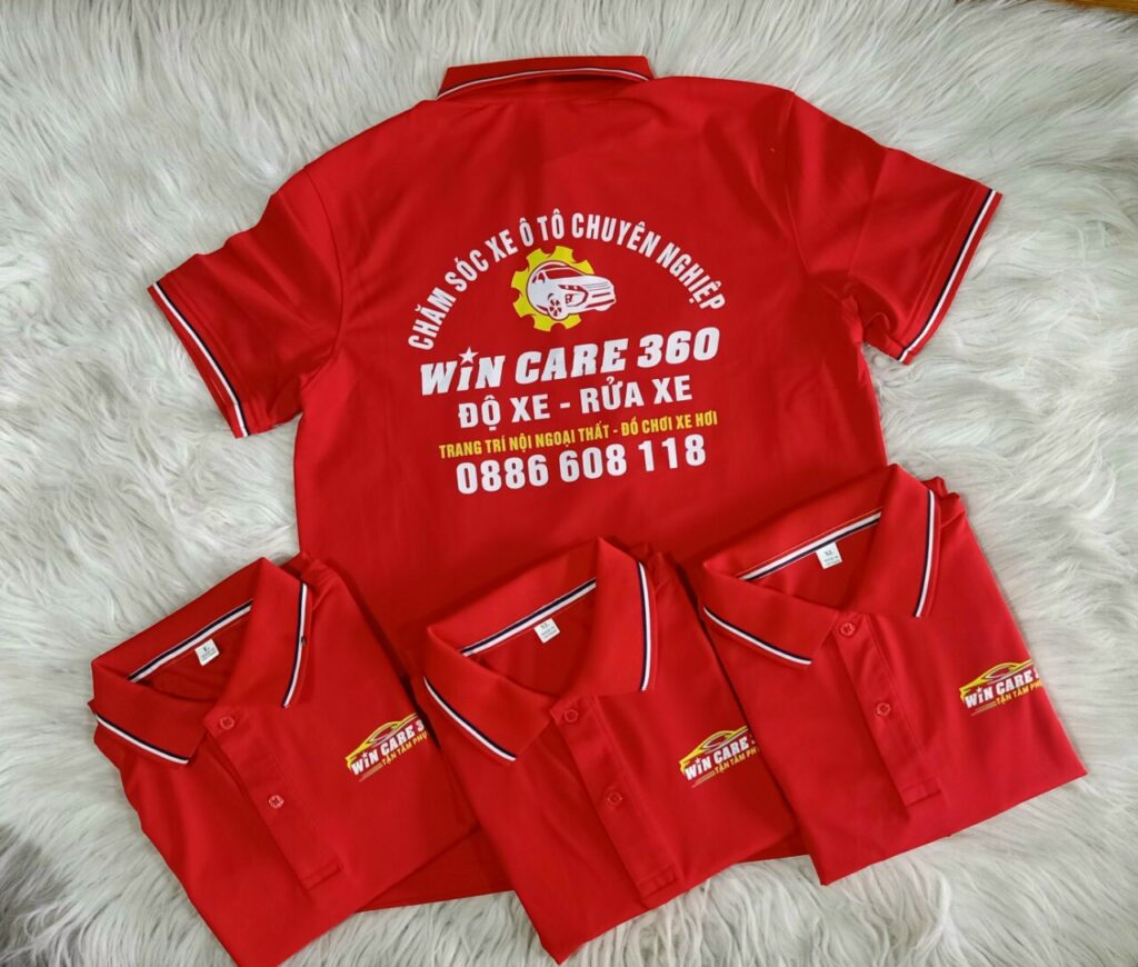 in logo lên áo polo theo yêu cầu tại quy nhơn