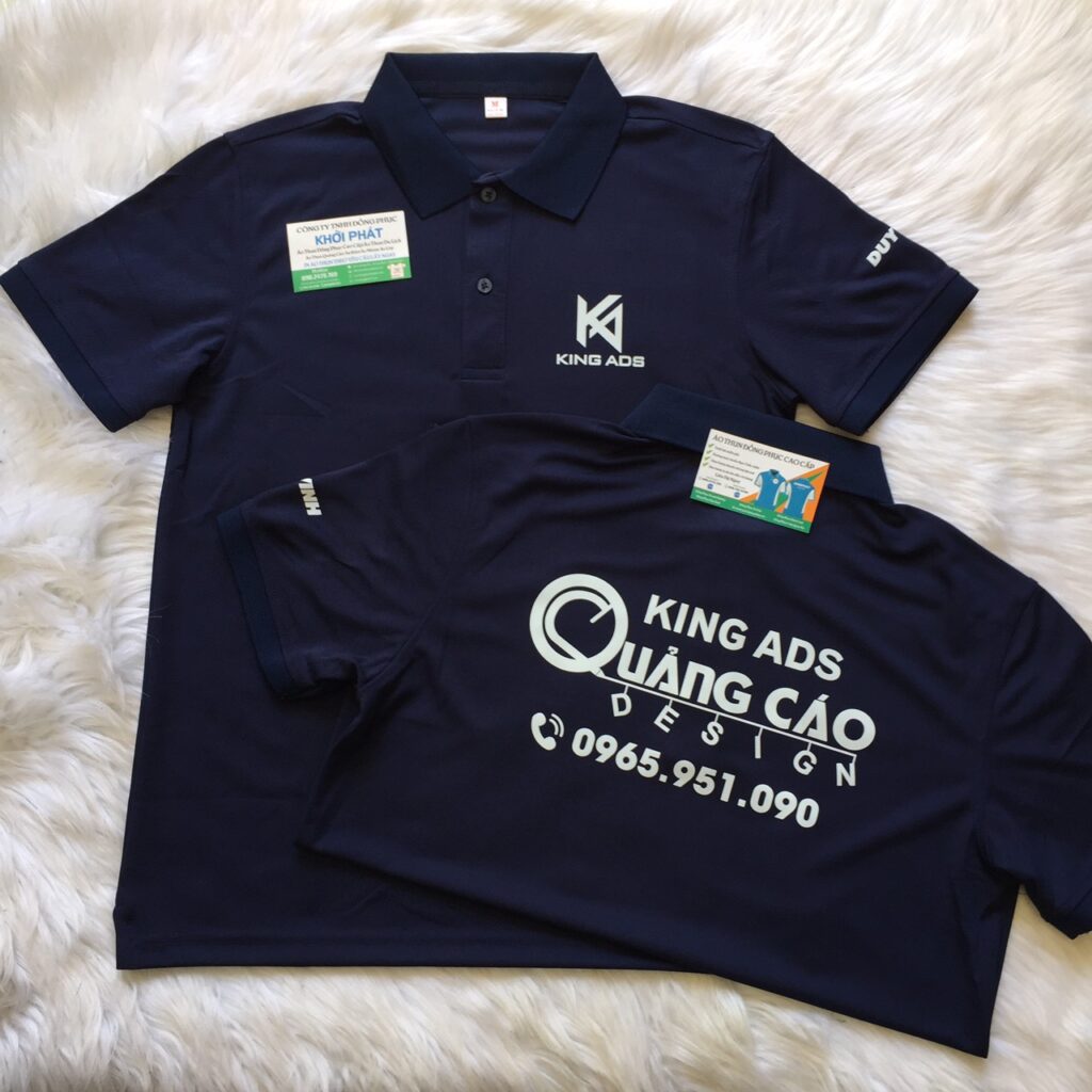 in áo nhân viên thi công quảng cáo quy nhơn