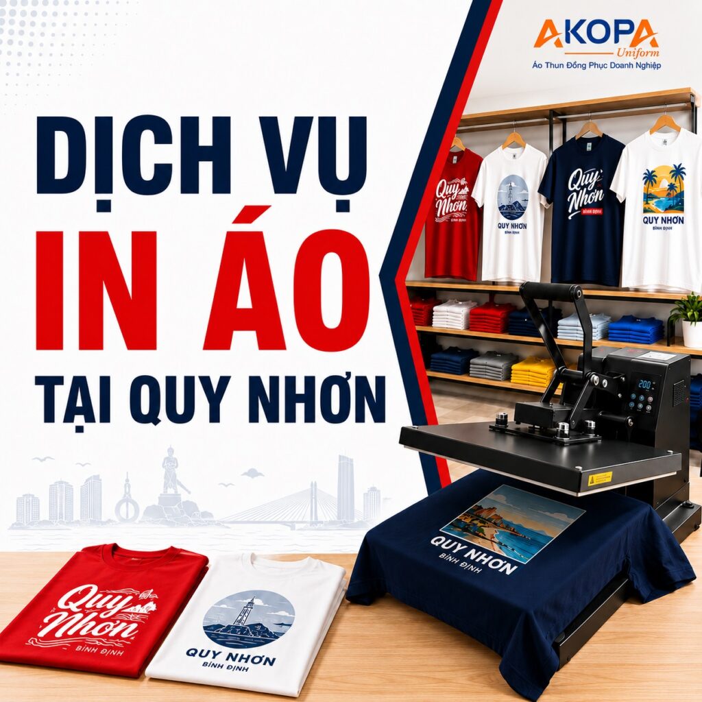 Dịch vụ in áo tại quy nhơn theo yêu cầu