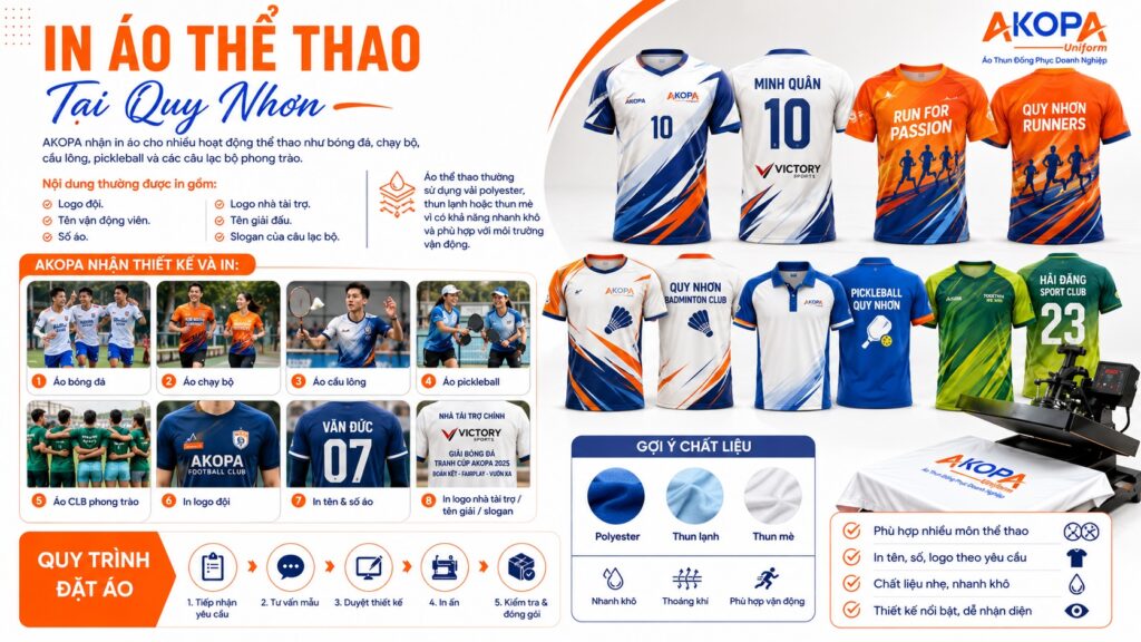 in áo thể thao theo yêu cầu tại quy nhơn