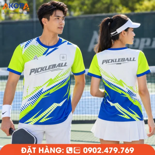 Áo Đồng Phục Pickleball Trắng – PK128