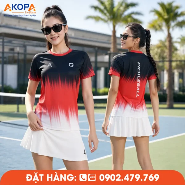 Áo Đồng Phục Pickleball Tương Phản Chuyển Sắc – PK246
