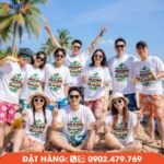 Mẫu áo team building công ty nổi bật với thiết kế sáng tạo, chất liệu thoáng mát, là lựa chọn lý tưởng cho các chương trình du lịch, vui chơi và gắn kết tập thể.