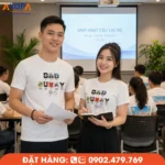 Áo thun sự kiện cổ tròn cho câu lạc bộ, phù hợp sinh hoạt, workshop và giao lưu định kỳ. Thiết kế trẻ trung, in theo yêu cầu, tạo sự gắn kết cho mọi thành viên.