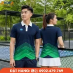 Áo Pickleball xanh navy phối xanh lá nổi bật, thiết kế khỏe khoắn và hiện đại. Chất liệu thoáng mát, co giãn tốt, phù hợp luyện tập, thi đấu và đồng phục câu lạc bộ.