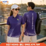 Áo đồng phục pickleball màu tím nổi bật với thiết kế hiện đại, form thể thao năng động, chất liệu thoáng khí và co giãn tốt. Phù hợp cho câu lạc bộ, đội nhóm và giải đấu Pickleball.