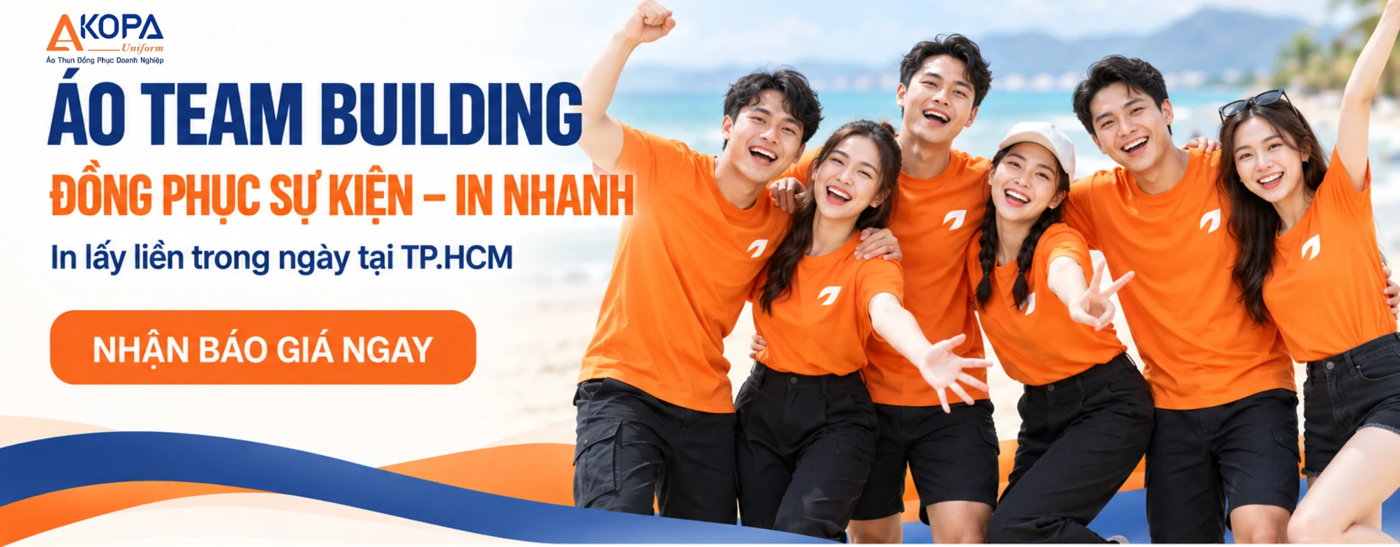 Áo team building, đồng phục sự kiện in lấy liền TP.HCM – AKOPA