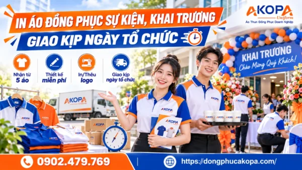 In Áo Quảng Cáo, Áo Quà Tặng In Logo Thương Hiệu – Từ 5 Áo