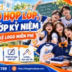 In áo họp lớp, áo lớp kỷ niệm thiết kế logo miễn phí tại AKOPA